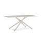 Table à manger RIVIANA - Travertine & Cream - 180 cm