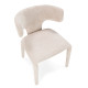 Chaise SOLENE - Toile chenille - Crème