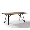 Table à manger MARINELLA - Finition Noyer - 160 cm