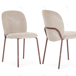 Chaise LOVA — Cream & Terracotta