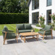 Ensemble 4 pièces outdoor RIVIERA ( 2 + 1 + 1 + table basse)