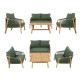 Ensemble 4 pièces outdoor RIVIERA ( 2 + 1 + 1 + table basse)