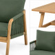 Ensemble 4 pièces outdoor RIVIERA ( 2 + 1 + 1 + table basse)