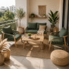 Ensemble 4 pièces outdoor RIVIERA ( 2 + 1 + 1 + table basse)