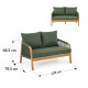 Ensemble 4 pièces outdoor RIVIERA ( 2 + 1 + 1 + table basse)
