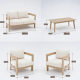 Ensemble 4 pièces outdoor AMALFI ( 2 + 1 + 1 + table basse)