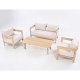 Ensemble 4 pièces outdoor AMALFI ( 2 + 1 + 1 + table basse)