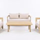 Ensemble 4 pièces outdoor AMALFI ( 2 + 1 + 1 + table basse)
