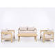 Ensemble 4 pièces outdoor AMALFI ( 2 + 1 + 1 + table basse)
