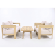 Ensemble 4 pièces outdoor AMALFI ( 2 + 1 + 1 + table basse)