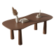 Table à manger SUAVE - Terracotta - 220 cm