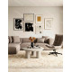 Fauteuil pivotant SWING - Toile chenille Taupe