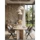 Table à manger NYRO - 200 cm - Façon travertin