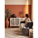 Fauteuil AYUNI - Velours côtelé - Black
