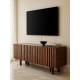 Meuble télé ATHENA - Bois de noyer - 160 cm