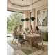 Table à manger NYRO - 200 cm - Façon travertin