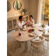 Table à manger SUAVE - Taupe - 220 cm