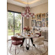 Fauteuil RIYU - Tweed & Full Burgundy