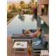 Salon outdoor MILOS modulable - Aluminium blanc