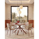 Chaise LOVA — Cream & Terracotta