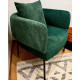 Fauteuil AYUNI - Velours côtelé - Vert Emeraude