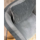 Fauteuil AYUNI - Velours côtelé - Nuances de gris