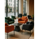 Fauteuil AYUNI - Velours côtelé - Black