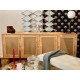 Buffet bas WOODSY - Chêne miel & cannage - 180 cm