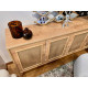 Buffet bas WOODSY - Chêne miel & cannage - 180 cm