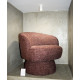 Fauteuil NUMA - Fauteuil pivotant - Tweed Burgundy