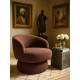 Fauteuil NUMA - Fauteuil pivotant - Tweed Burgundy