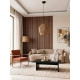 Canapé 3 places CAPSULO - Cappuccino Bouclette