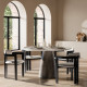 Fauteuil GREKO - Chêne noir & Bouclette