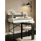 Bureau MAGNO - 110cm - White pearl
