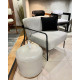 Fauteuil COLUBI - Toile Gris chiné