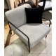 Fauteuil COLUBI - Toile Gris chiné