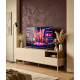 Meuble TV QUENOR - Crème & Chêne - 180 cm