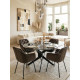 Fauteuil MOSHI Velvet & Black - Taupe