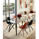 Table à manger GAMA - Black - 160 cm