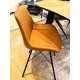 Fauteuil LEYNA - Cuir cognac