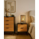 Commode AMAYA - Chêne noir & Zebrano