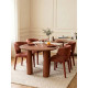 Chaise SOLENE - Toile chenille - Terracotta