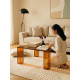 Table basse SABLY - Verre ambré