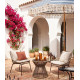 Ensemble de jardin SALINA — 2 fauteuils + table basse cordage tressé
