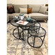 Trio de tables gigognes OCTAVE - Black