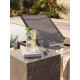 Bain de soleil MYKONOS - Alumium Anthracite & Textilène Gris