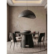 Table à manger KAYRA - Chêne cerusé en noir - 120 cm