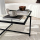 Table basse carrée - GIULIANA Black