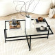 Table basse carrée - GIULIANA Black