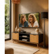 Meuble TV JUNA - Chêne miel & Céruse noire - 140 cm